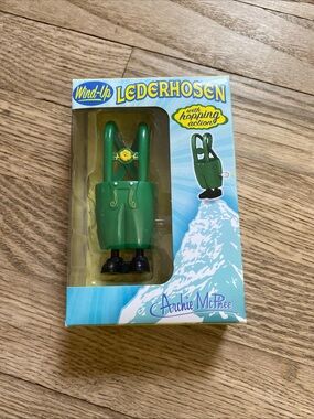 Archie McPhee Wind-Up Lederhosen Toy with Hopping Action